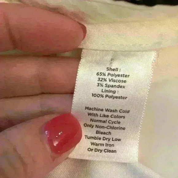 Talbots Signature Boot Pants‎ Size 14 Petite 14P Cream - Picture 4 of 6